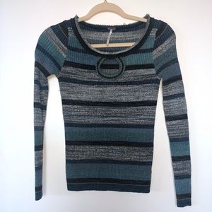 Free People Striped Long Sleeve